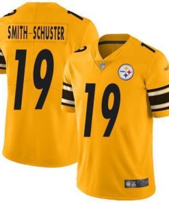 Nike Pittsburgh Steelers #19 JuJu Smith-Schuster Gold Men's Stitched NFL Limited Inverted Legend Jersey Men's