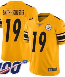 Nike Pittsburgh Steelers #19 JuJu Smith-Schuster Gold Men's Stitched NFL Limited Inverted Legend 100th Season Jersey Men's