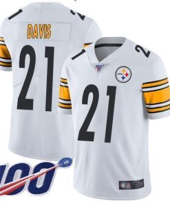Nike Pittsburgh Steelers #21 Sean Davis White Men's Stitched NFL 100th Season Vapor Limited Jersey Men's