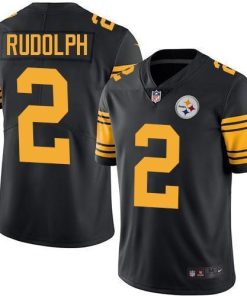 Nike Pittsburgh Steelers #2 Mason Rudolph Black Men's Stitched NFL Limited Rush Jersey Men's