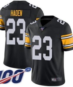 Nike Pittsburgh Steelers #23 Joe Haden Black Alternate Men's Stitched NFL 100th Season Vapor Limited Jersey Men's