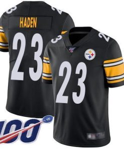 Nike Pittsburgh Steelers #23 Joe Haden Black Team Color Men's Stitched NFL 100th Season Vapor Limited Jersey Men's