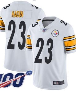 Nike Pittsburgh Steelers #23 Joe Haden White Men's Stitched NFL 100th Season Vapor Limited Jersey Men's