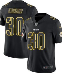 Nike Pittsburgh Steelers #30 James Conner Black Men's Stitched NFL Limited Rush Impact Jersey Men's