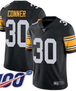 Nike Pittsburgh Steelers #30 James Conner Black Alternate Men's Stitched NFL 100th Season Vapor Limited Jersey Men's