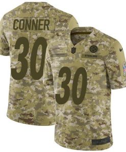 Nike Pittsburgh Steelers #30 James Conner Camo Men's Stitched NFL Limited 2018 Salute To Service Jersey Men's