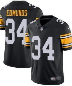 Nike Pittsburgh Steelers #34 Terrell Edmunds Black Team Color Men's Stitched NFL Vapor Untouchable Limited Jersey Men's