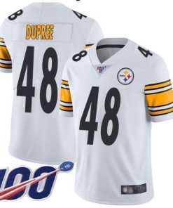 Nike Pittsburgh Steelers #48 Bud Dupree White Men's Stitched NFL 100th Season Vapor Limited Jersey Men's