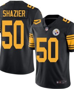 Nike Pittsburgh Steelers #50 Ryan Shazier Black Men's Stitched NFL Limited Rush Jersey Men's