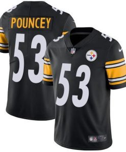 Nike Pittsburgh Steelers #53 Maurkice Pouncey Black Team Color Men's Stitched NFL Vapor Untouchable Limited Jersey Men's