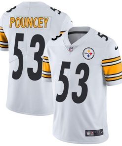Nike Pittsburgh Steelers #53 Maurkice Pouncey White Men's Stitched NFL Vapor Untouchable Limited Jersey Men's