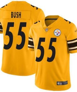 Nike Pittsburgh Steelers #55 Devin Bush Gold Men's Stitched NFL Limited Inverted Legend Jersey Men's