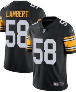 Nike Pittsburgh Steelers #58 Jack Lambert Black Alternate Men's Stitched NFL Vapor Untouchable Limited Jersey Men's