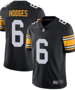 Nike Pittsburgh Steelers #6 Devlin Hodges Black Alternate Men's Stitched NFL Vapor Untouchable Limited Jersey Men's