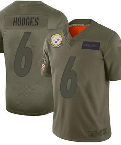 Nike Pittsburgh Steelers #6 Devlin Hodges Camo Men's Stitched NFL Limited 2019 Salute To Service Jersey Men's