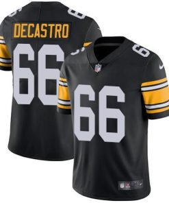 Nike Pittsburgh Steelers #66 David DeCastro Black Alternate Men's Stitched NFL Vapor Untouchable Limited Jersey Men's