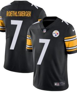 Nike Pittsburgh Steelers #7 Ben Roethlisberger Black Team Color Men's Stitched NFL Vapor Untouchable Limited Jersey Men's