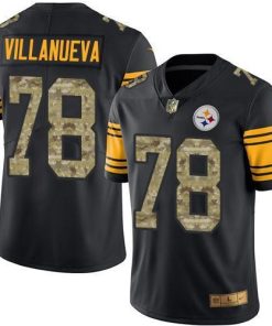 Nike Pittsburgh Steelers #78 Alejandro Villanueva Black/Camo Men's Stitched NFL Limited Rush Jersey Men's
