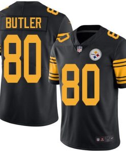 Nike Pittsburgh Steelers #80 Jack Butler Black Men's Stitched NFL Limited Rush Jersey Men's