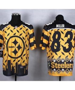 Nike Pittsburgh Steelers #83 Heath Miller Gold Men's Stitched NFL Elite Noble Fashion Jersey Men's