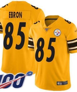 Nike Pittsburgh Steelers #85 Eric Ebron Gold Men's Stitched NFL Limited Inverted Legend 100th Season Jersey Men's