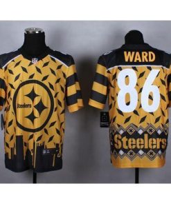 Nike Pittsburgh Steelers #86 Hines Ward Gold Men's Stitched NFL Elite Noble Fashion Jersey Men's