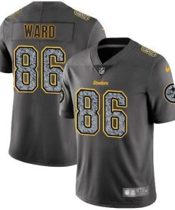 Nike Pittsburgh Steelers #86 Hines Ward Gray Static Men's Stitched NFL Vapor Untouchable Limited Jersey Men's