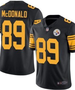 Nike Pittsburgh Steelers #89 Vance McDonald Black Men's Stitched NFL Limited Rush Jersey Men's