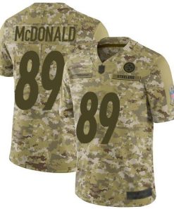 Nike Pittsburgh Steelers #89 Vance McDonald Camo Men's Stitched NFL Limited 2018 Salute To Service Jersey Men's