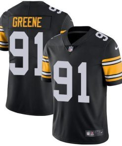 Nike Pittsburgh Steelers #91 Kevin Greene Black Alternate Men's Stitched NFL Vapor Untouchable Limited Jersey Men's