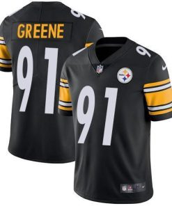 Nike Pittsburgh Steelers #91 Kevin Greene Black Team Color Men's Stitched NFL Vapor Untouchable Limited Jersey Men's