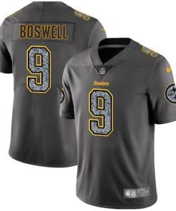 Nike Pittsburgh Steelers #9 Chris Boswell Gray Static Men's Stitched NFL Vapor Untouchable Limited Jersey Men's