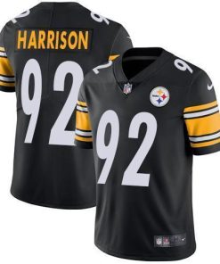 Nike Pittsburgh Steelers #92 James Harrison Black Team Color Men's Stitched NFL Vapor Untouchable Limited Jersey Men's