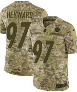 Nike Pittsburgh Steelers #97 Cameron Heyward Camo Men's Stitched NFL Limited 2018 Salute To Service Jersey Men's