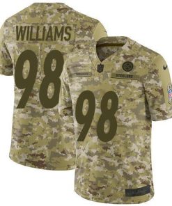 Nike Pittsburgh Steelers #98 Vince Williams Camo Men's Stitched NFL Limited 2018 Salute To Service Jersey Men's