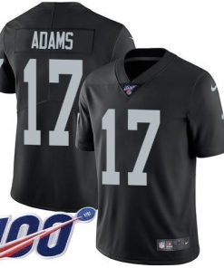 Nike Raiders #17 Davante Adams Black Team Color Men's Stitched NFL 100th Season Vapor Untouchable Limited Jersey