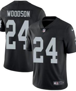Nike Raiders #24 Charles Woodson Black Team Color Men's Stitched NFL Vapor Untouchable Limited Jersey
