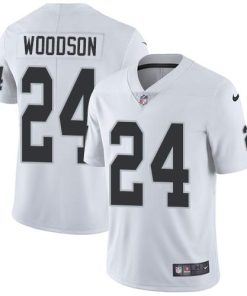 Nike Raiders #24 Charles Woodson White Men's Stitched NFL Vapor Untouchable Limited Jersey