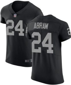 Nike Raiders #24 Johnathan Abram Black Team Color Men's Stitched NFL Vapor Untouchable Elite Jersey