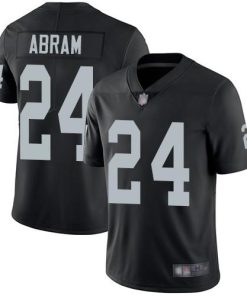 Nike Raiders #24 Johnathan Abram Black Team Color Men's Stitched NFL Vapor Untouchable Limited Jersey