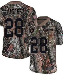 Nike Raiders #28 Josh Jacobs Camo Men's Stitched NFL Limited Rush Realtree Jersey