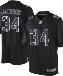 Nike Raiders #34 Bo Jackson Black Men's Stitched NFL Impact Limited Jersey