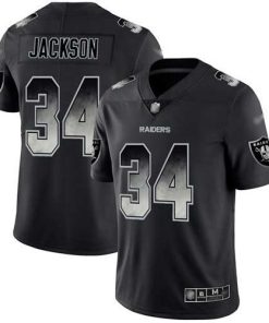 Nike Raiders #34 Bo Jackson Black Men's Stitched NFL Vapor Untouchable Limited Smoke Fashion Jersey