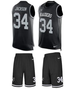 Nike Raiders #34 Bo Jackson Black Team Color Men's Stitched NFL Limited Tank Top Suit Jersey