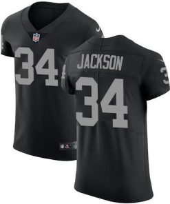 Nike Raiders #34 Bo Jackson Black Team Color Men's Stitched NFL Vapor Untouchable Elite Jersey