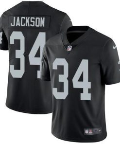 Nike Raiders #34 Bo Jackson Black Team Color Men's Stitched NFL Vapor Untouchable Limited Jersey