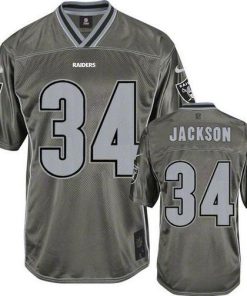Nike Raiders #34 Bo Jackson Grey Men's Stitched NFL Elite Vapor Jersey