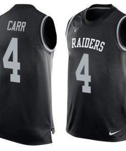 Nike Raiders #4 Derek Carr Black Team Color Men's Stitched NFL Limited Tank Top Jersey