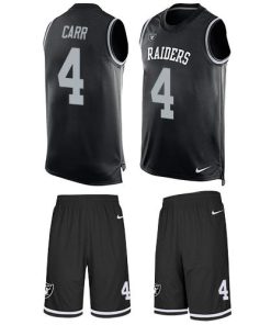 Nike Raiders #4 Derek Carr Black Team Color Men's Stitched NFL Limited Tank Top Suit Jersey