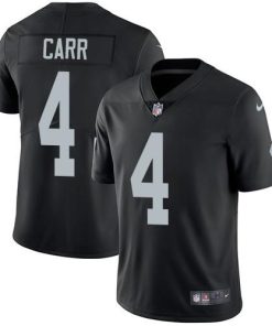 Nike Raiders #4 Derek Carr Black Team Color Men's Stitched NFL Vapor Untouchable Limited Jersey